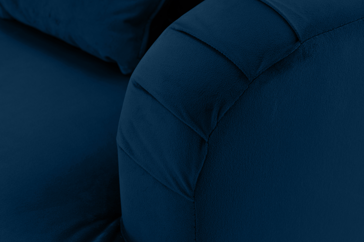 Velvet Blue Modular Corner Sofa 2C3/3C2 ASHTON