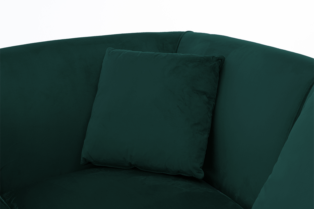 Velvet Bottle Green Modular Corner Sofa 2C3/3C2 ASHTON