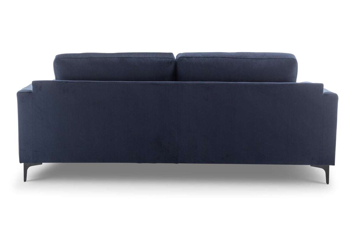 Velvet Navy Blue 3 Seater Sofa MARGHERA
