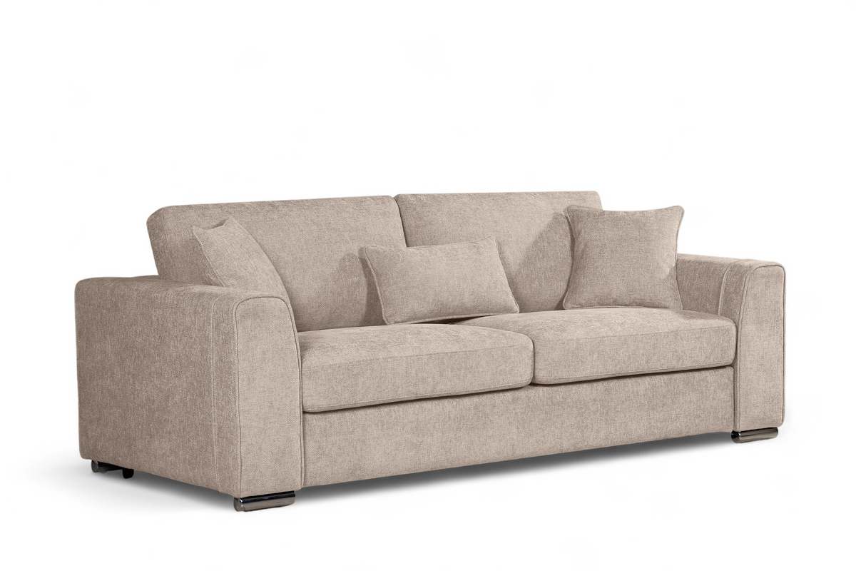 3 seater sofa upholstered in woven chenille