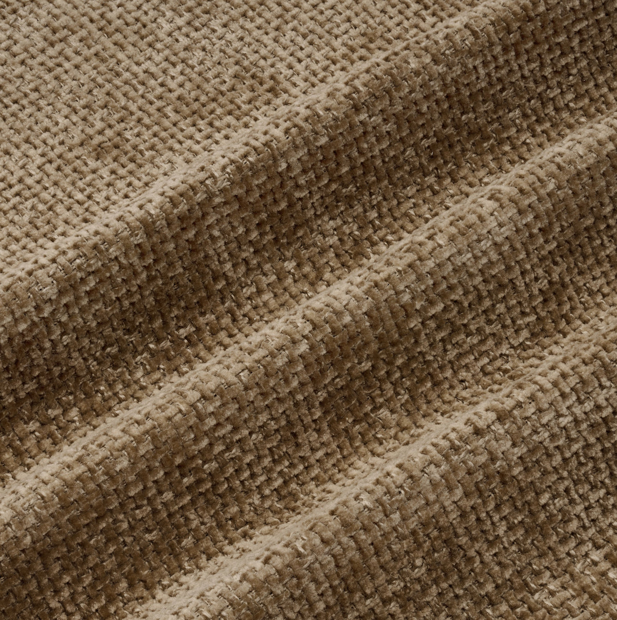 Chocolate Brown Chenille Fabric Swatch