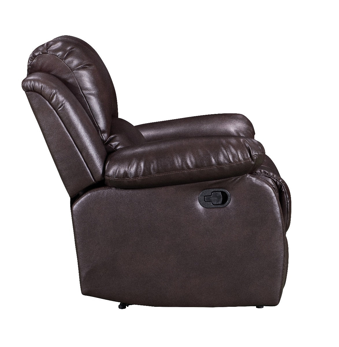 Faux Leather Brown Manual Recliner Chair VALENCIA