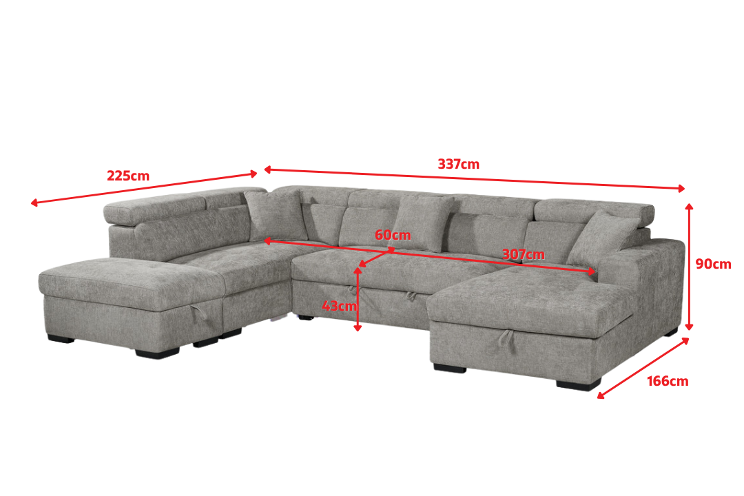 Product dimensions diagram