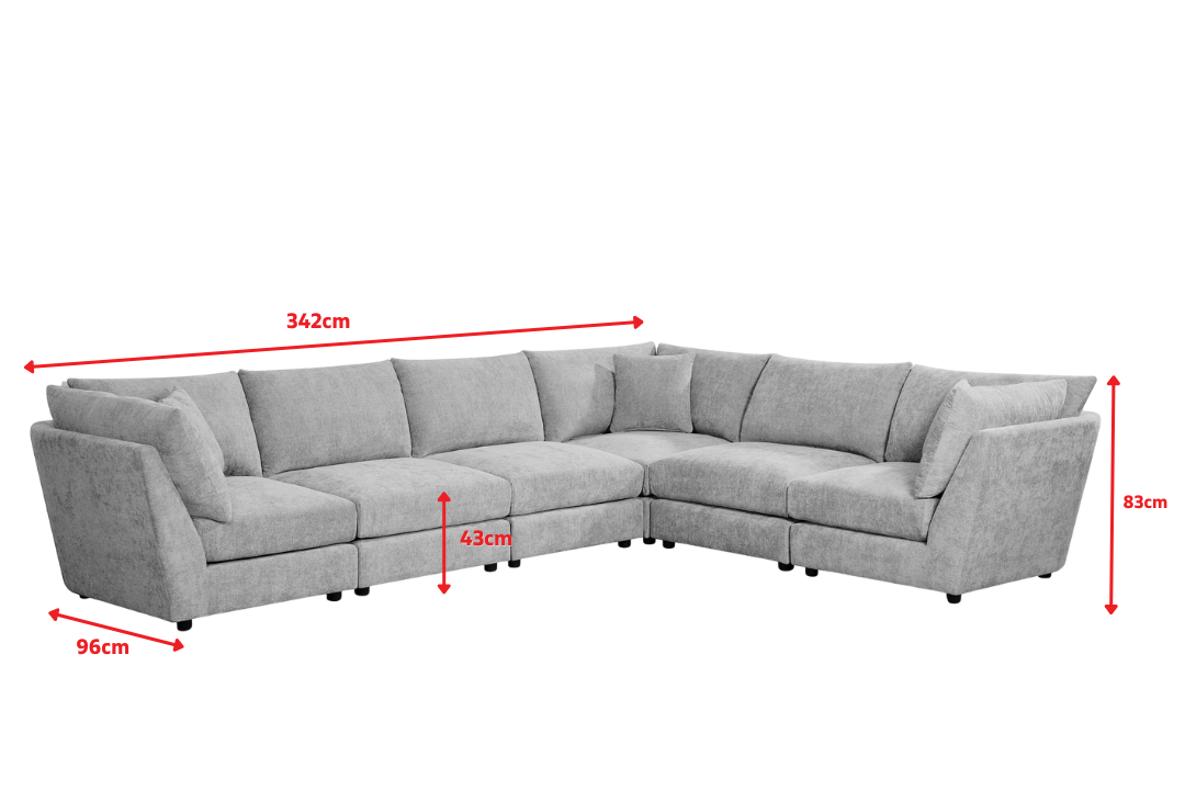 Product dimensions diagram