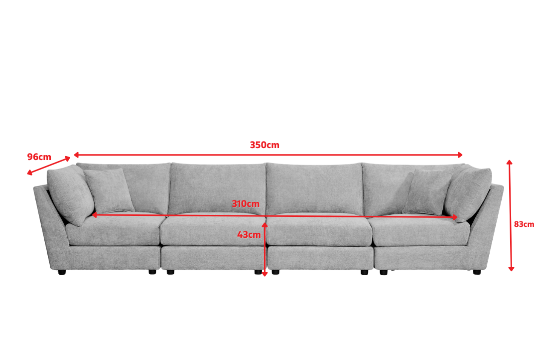 Product dimensions diagram