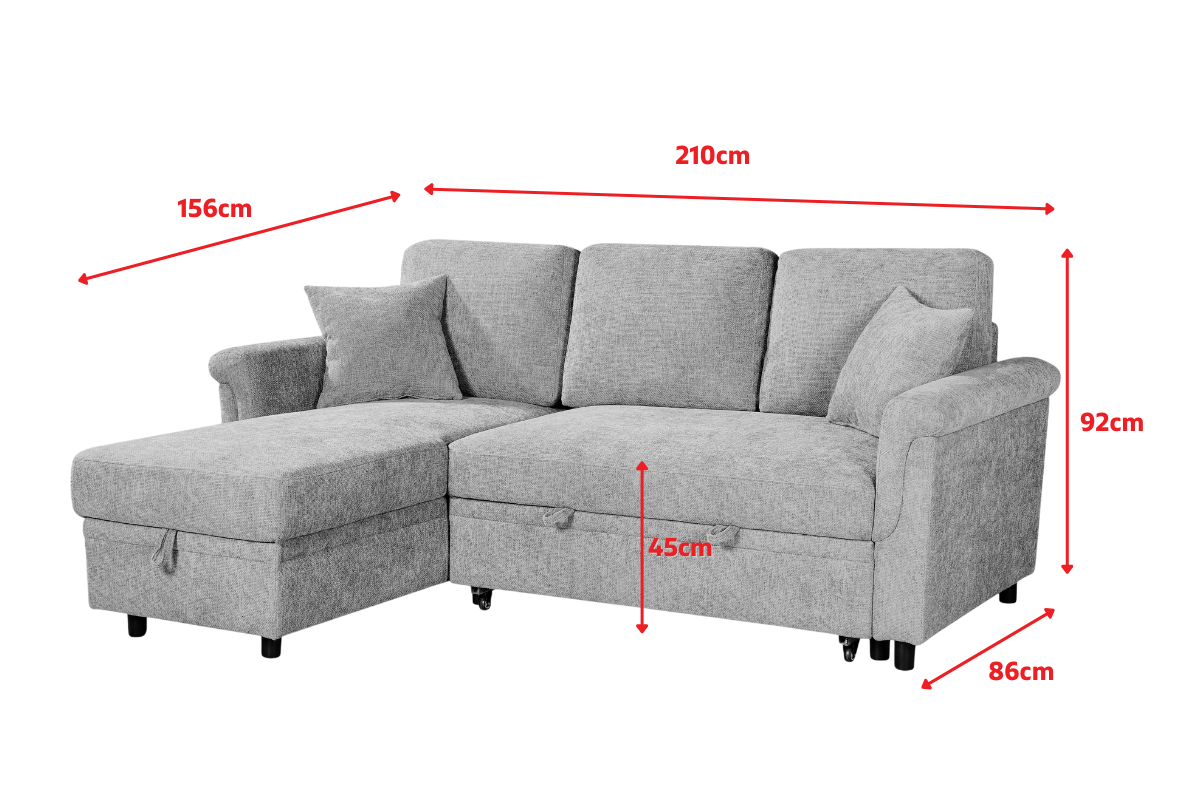 Product dimensions diagram