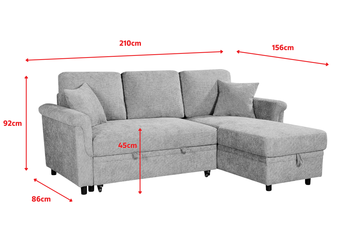Product dimensions diagram