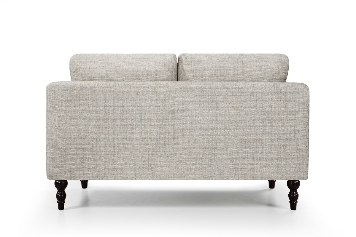 Stone Grey Chenille Fabric 2 Seater Sofa RAVELLO
