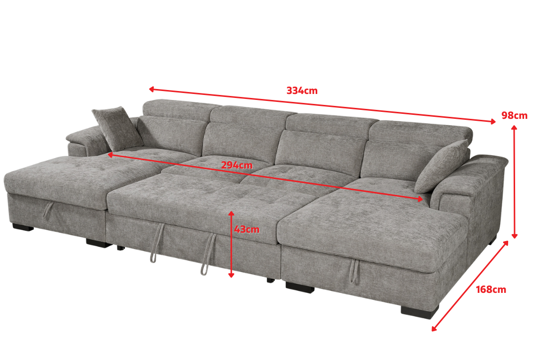 Product dimensions diagram