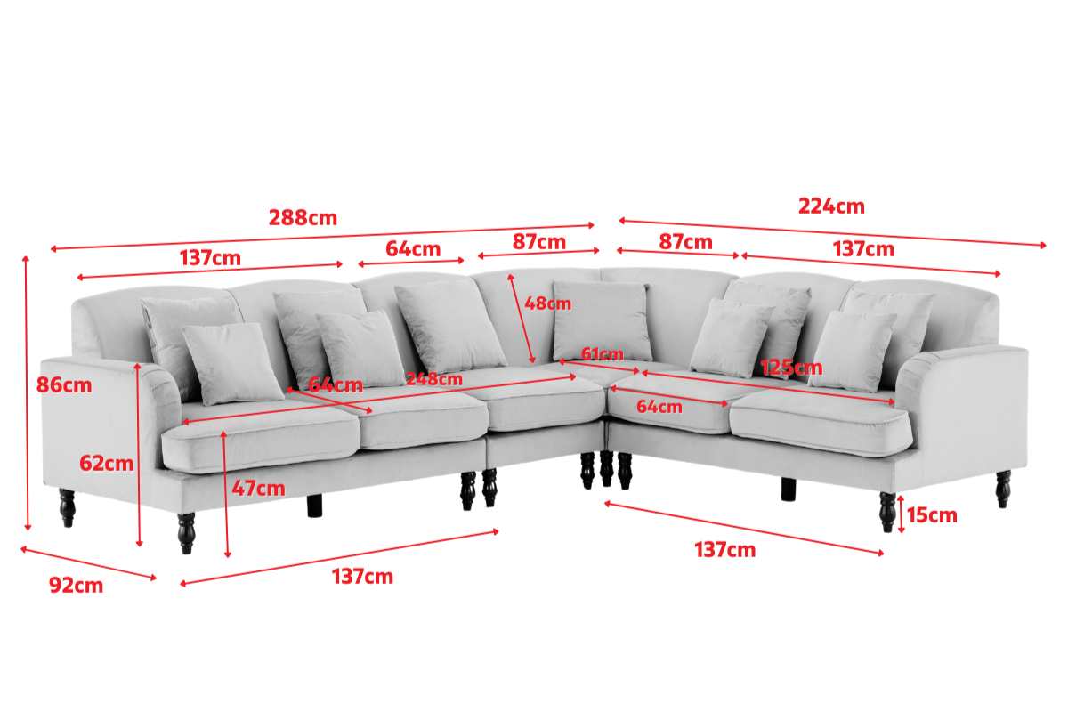 Product dimensions diagram