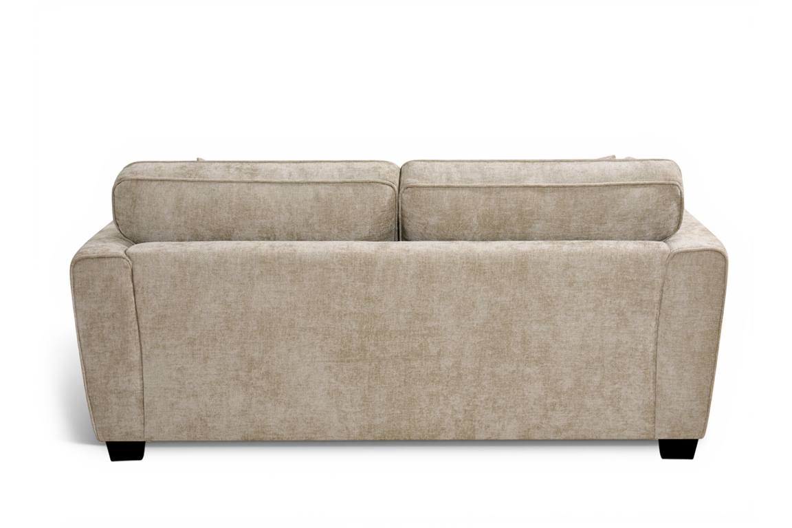 Beige Chenille Fabric 2 Seater Sofa BERTIE