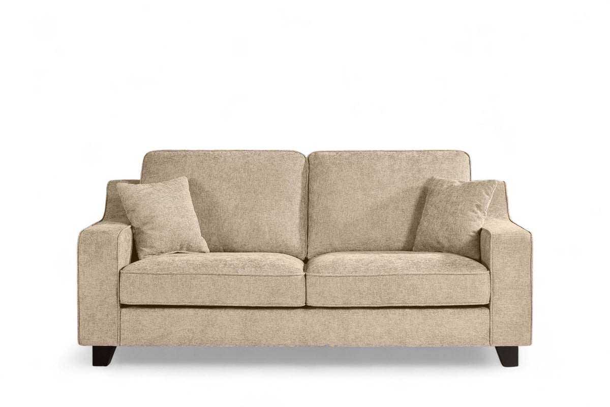 Beige Chenille Fabric 2 Seater Sofa NATHAN