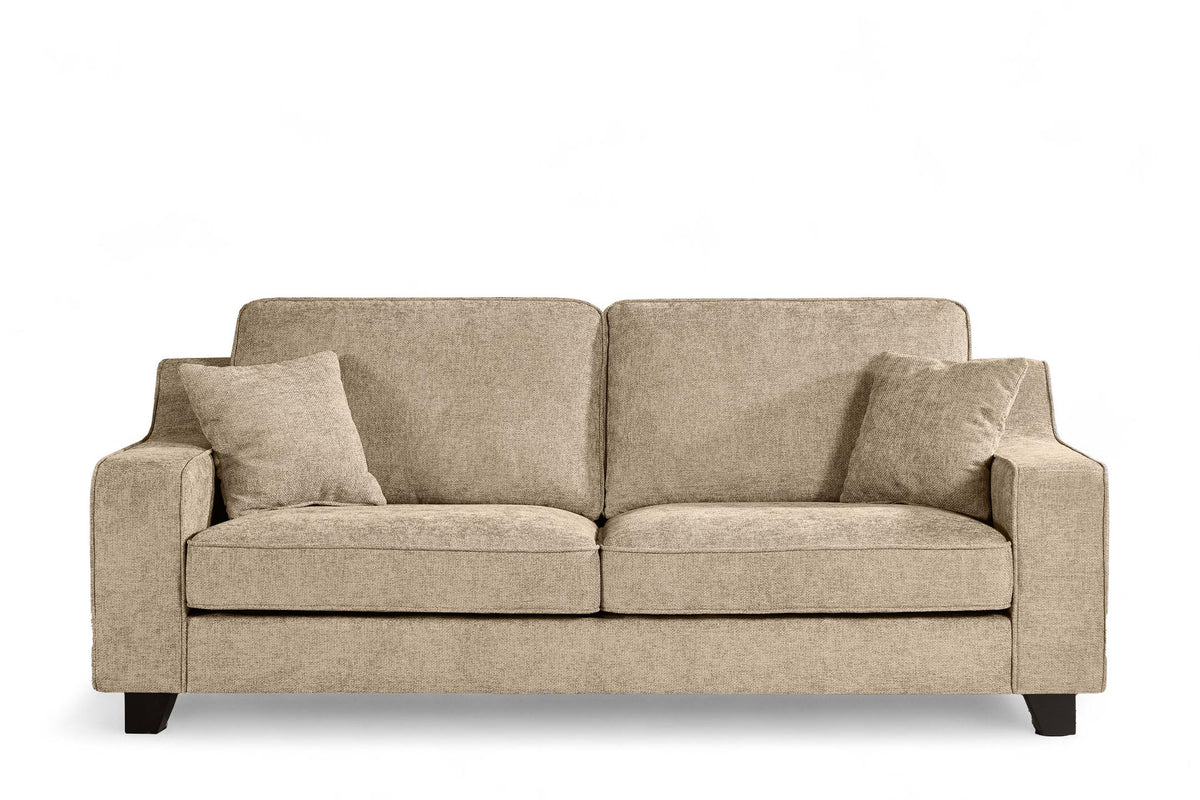Beige Chenille Fabric 3 Seater Sofa NATHAN