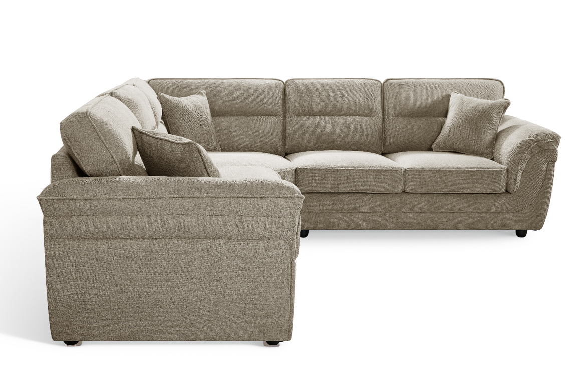 Beige Chenille 2C2 Corner Sofa ELLIOT