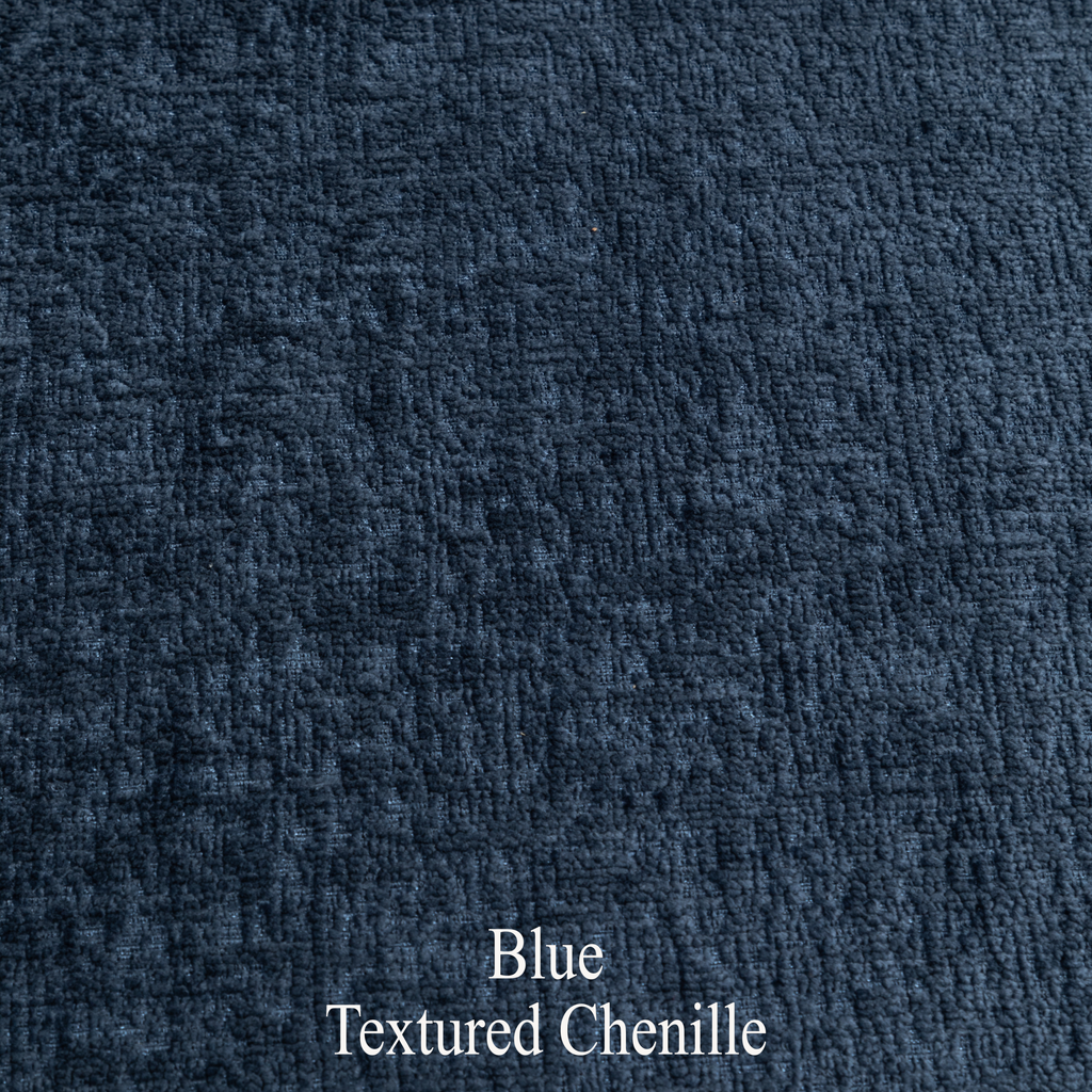 Blue Textured Chenille Swatch Sample