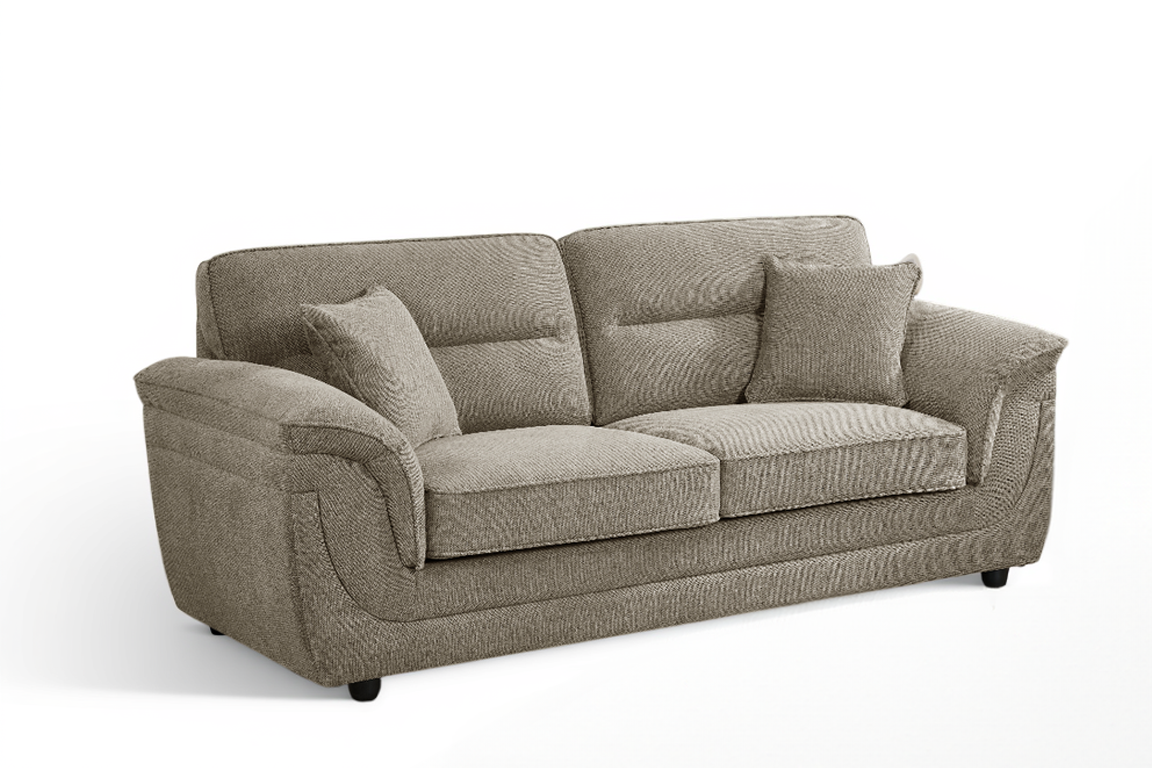 Beige Chenille 3 Seater Sofa ELLIOT