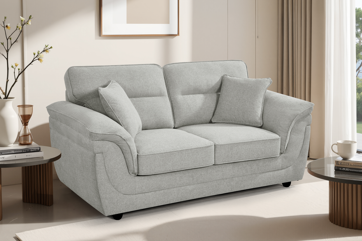 Grey Chenille 2 Seater Sofa ELLIOT