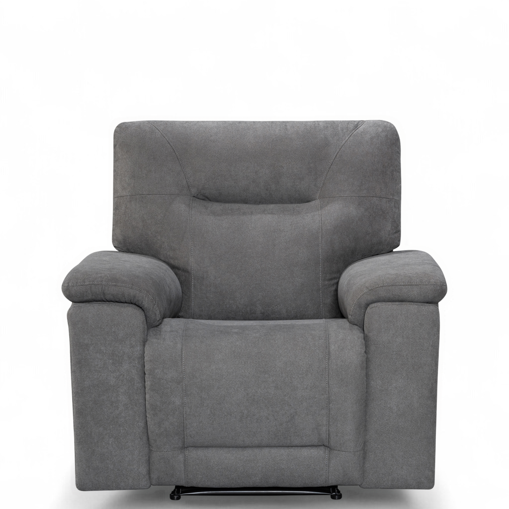 Grey Fabric Manual Recliner Chair MURCIA