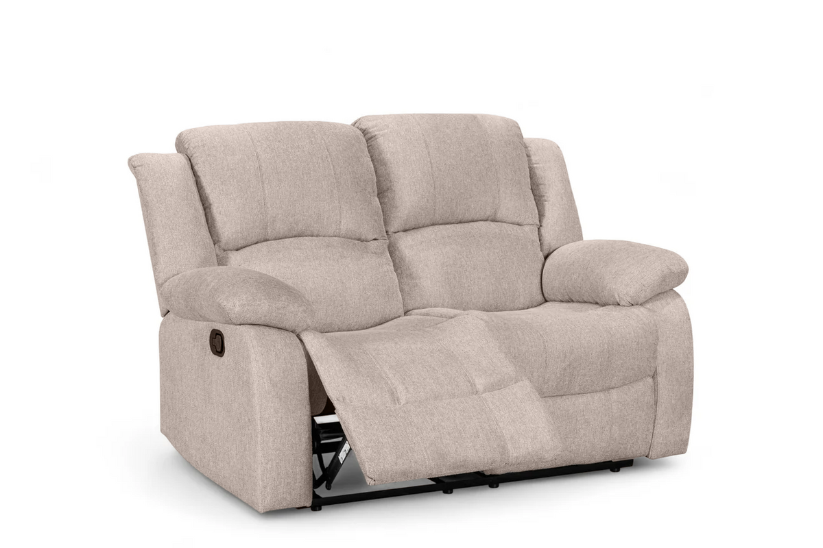 Fabric Beige 2 Seater Recliner Sofa VARESA
