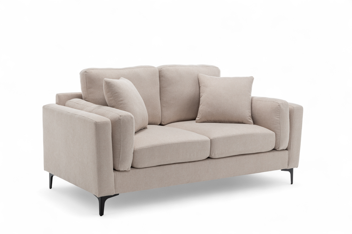 Fabric Beige 2 Seater Sofa MARGHERA