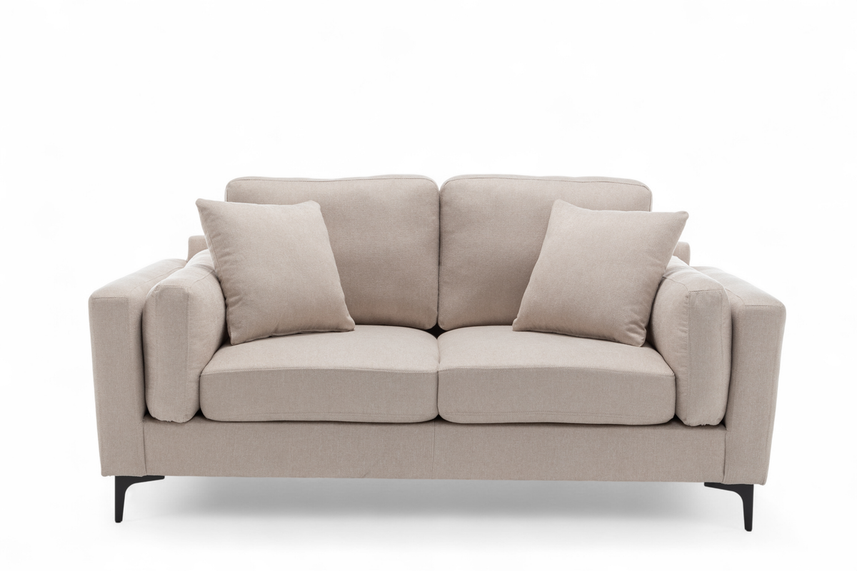 Fabric Beige 2 Seater Sofa MARGHERA