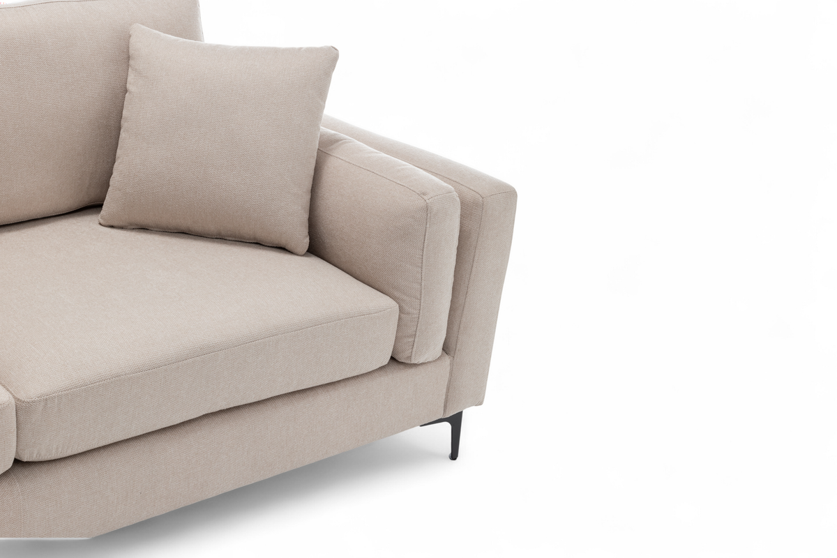 Fabric Beige 3 Seater Sofa MARGHERA