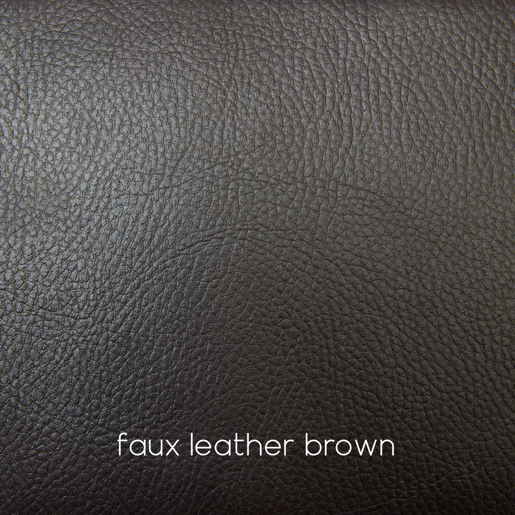 faux leather brown swatch sample