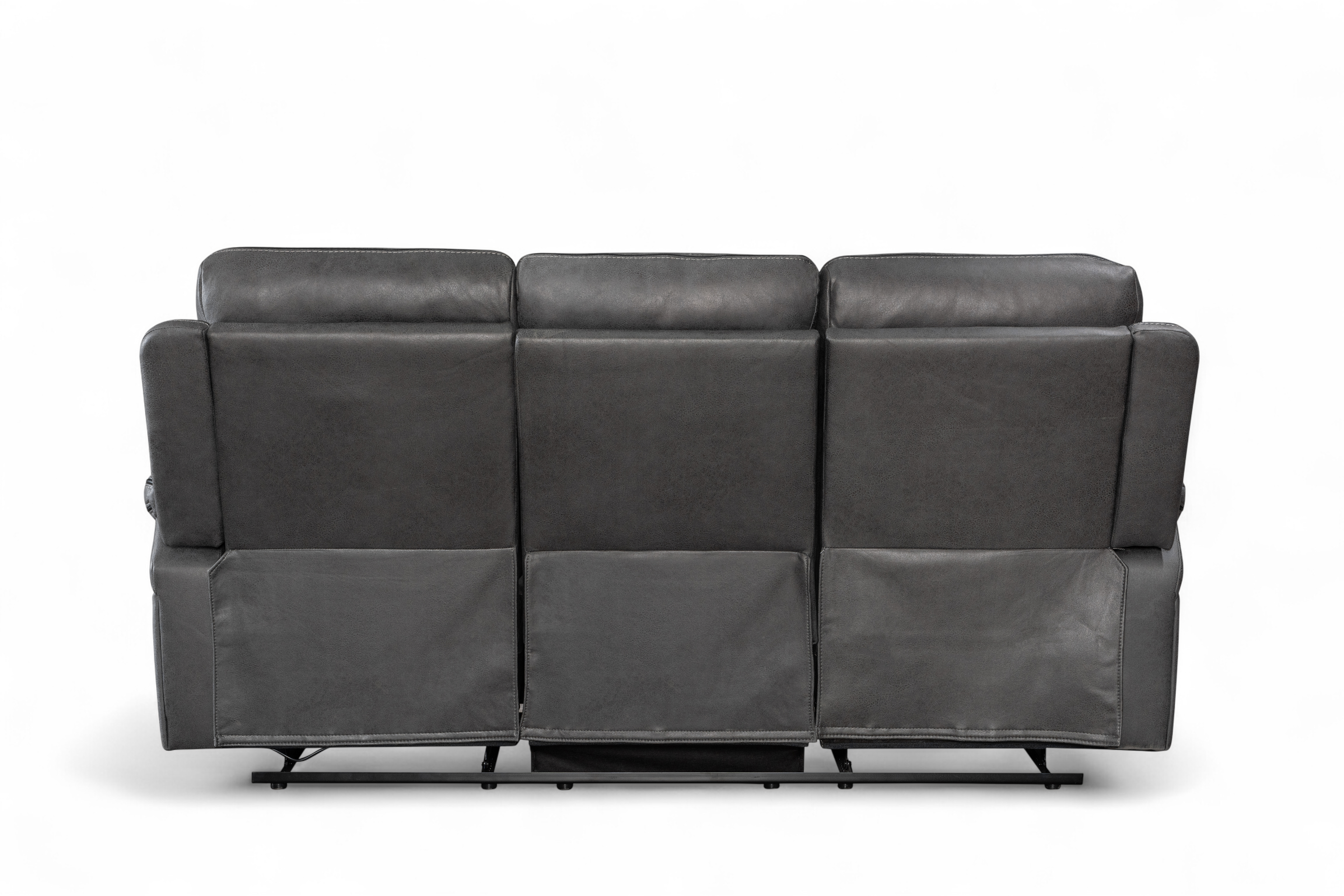 Faux Leather Grey 3 Seater Electric Recliner Sofa VEGAS