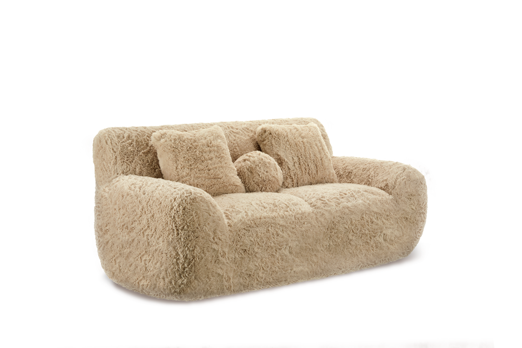 Faux Sheepskin 2 Seater Sofa ZAMORA