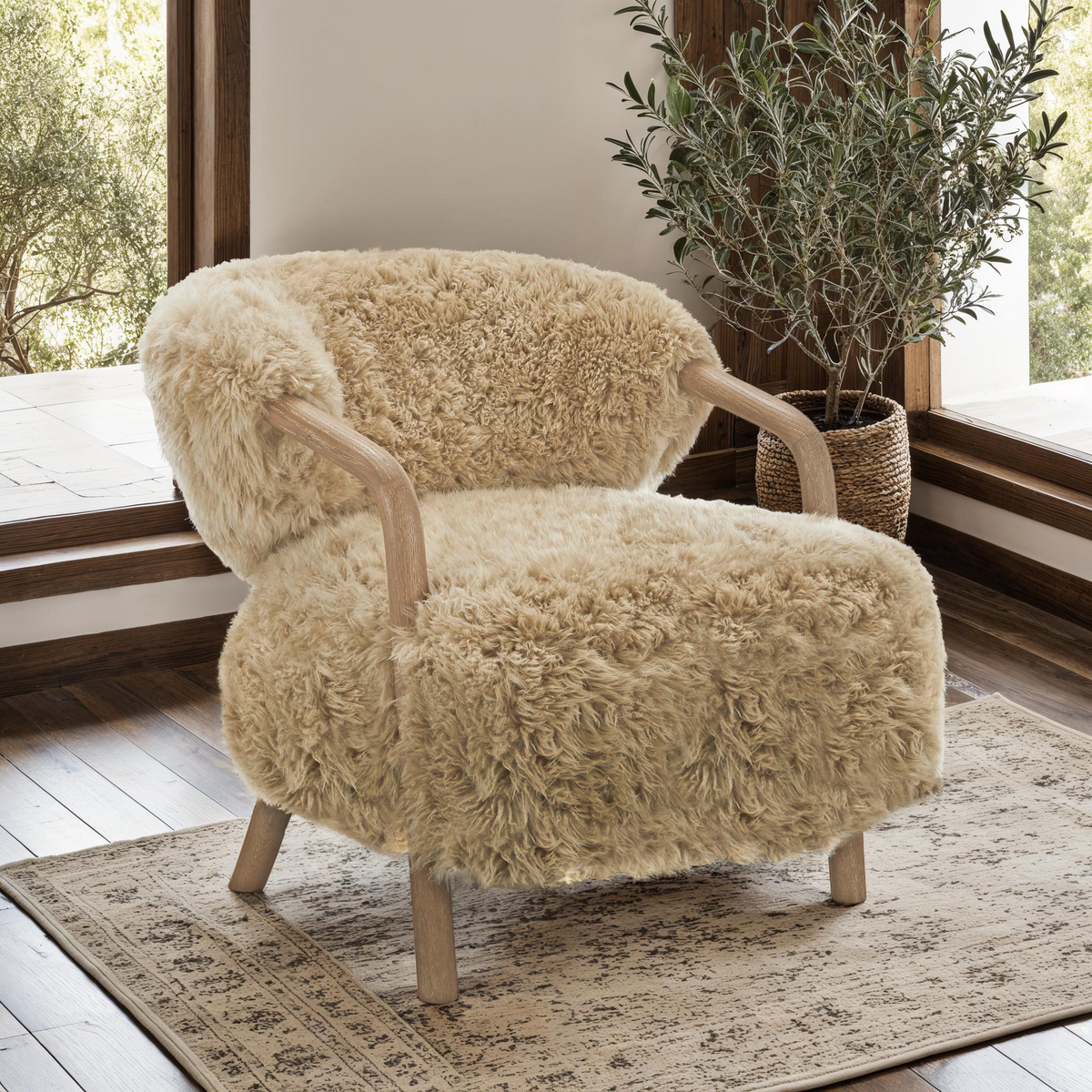 Genuine Sheepskin Armchair CELEST