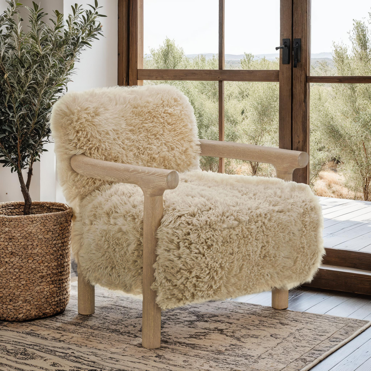 Genuine Sheepskin Armchair CLOUDY