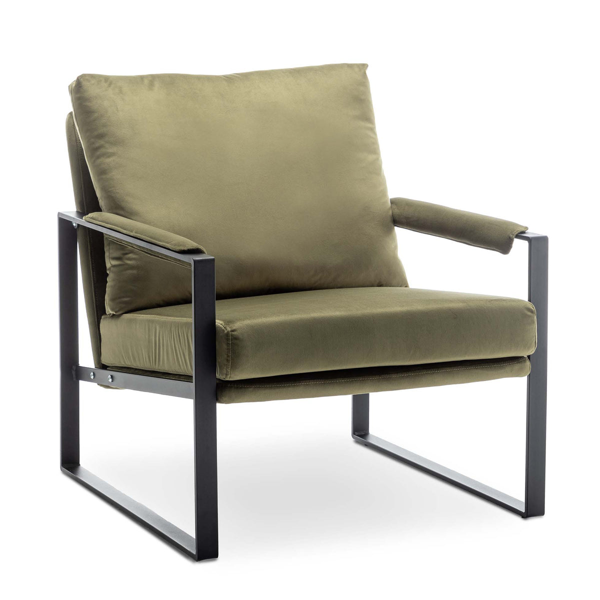 Velvet Sage Green Graziana Accent Chair