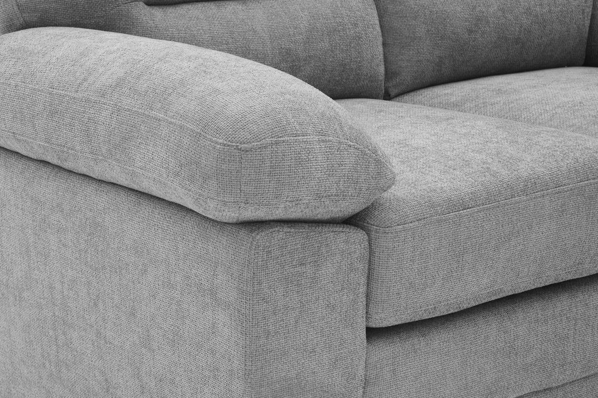 Grey Chenille Fabric 2 Seater Sofa LINCOLN