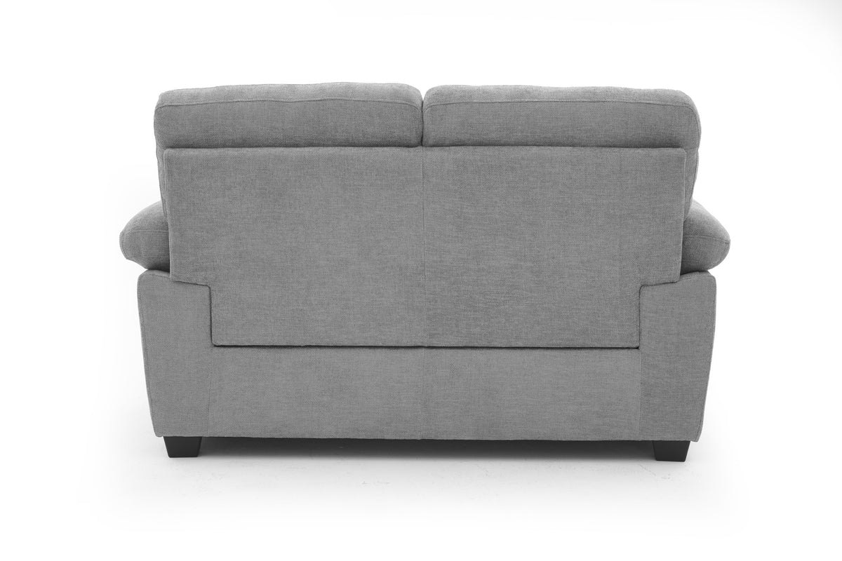 Grey Chenille Fabric 2 Seater Sofa LINCOLN