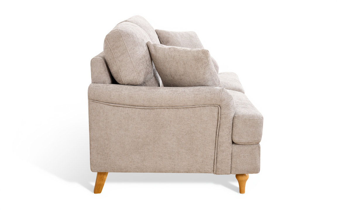 Grey Textured Chenille 2 Seater Sofa HAMILTON