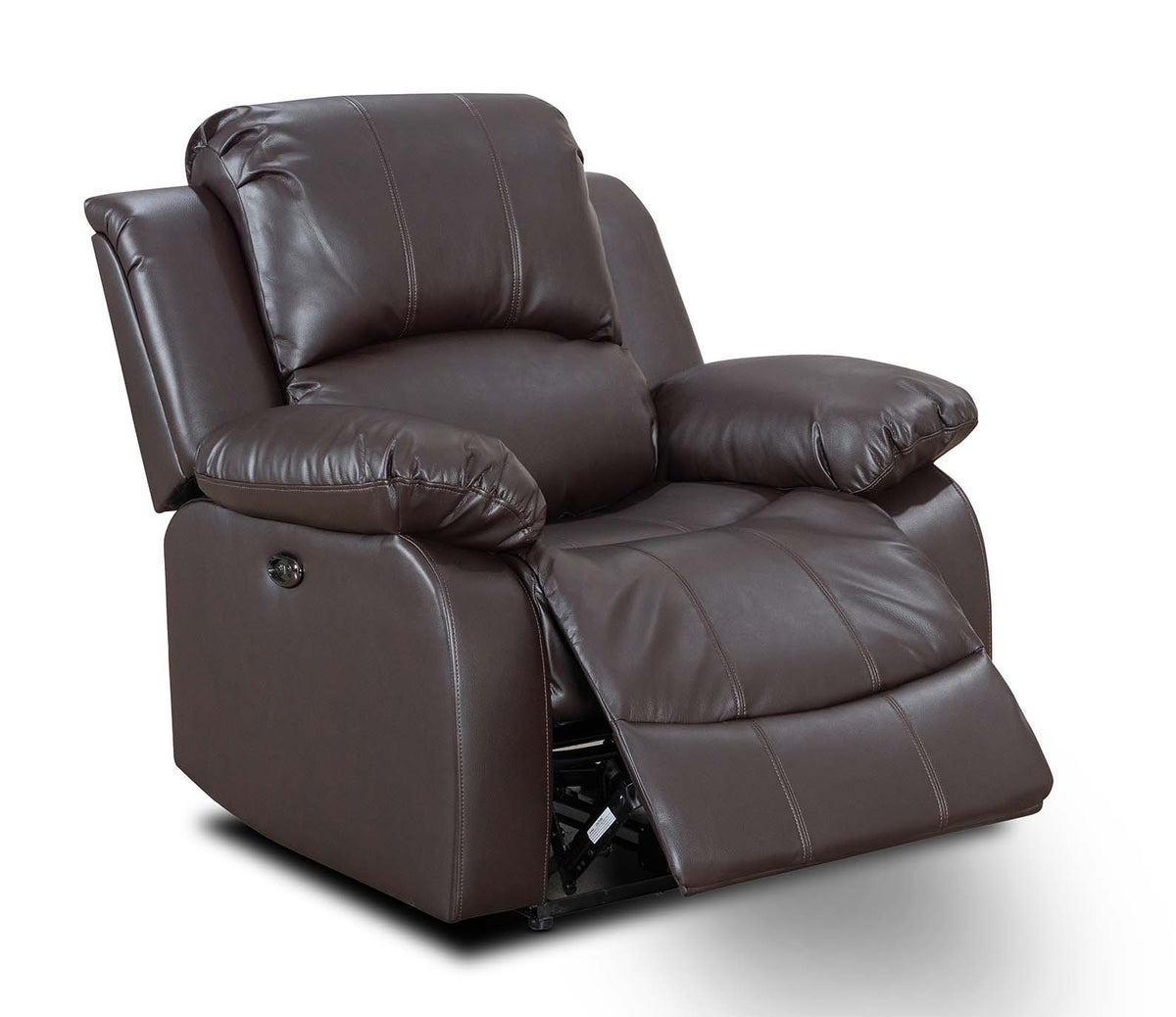 Faux Leather Brown Electric Recliner Chair VALENCIA