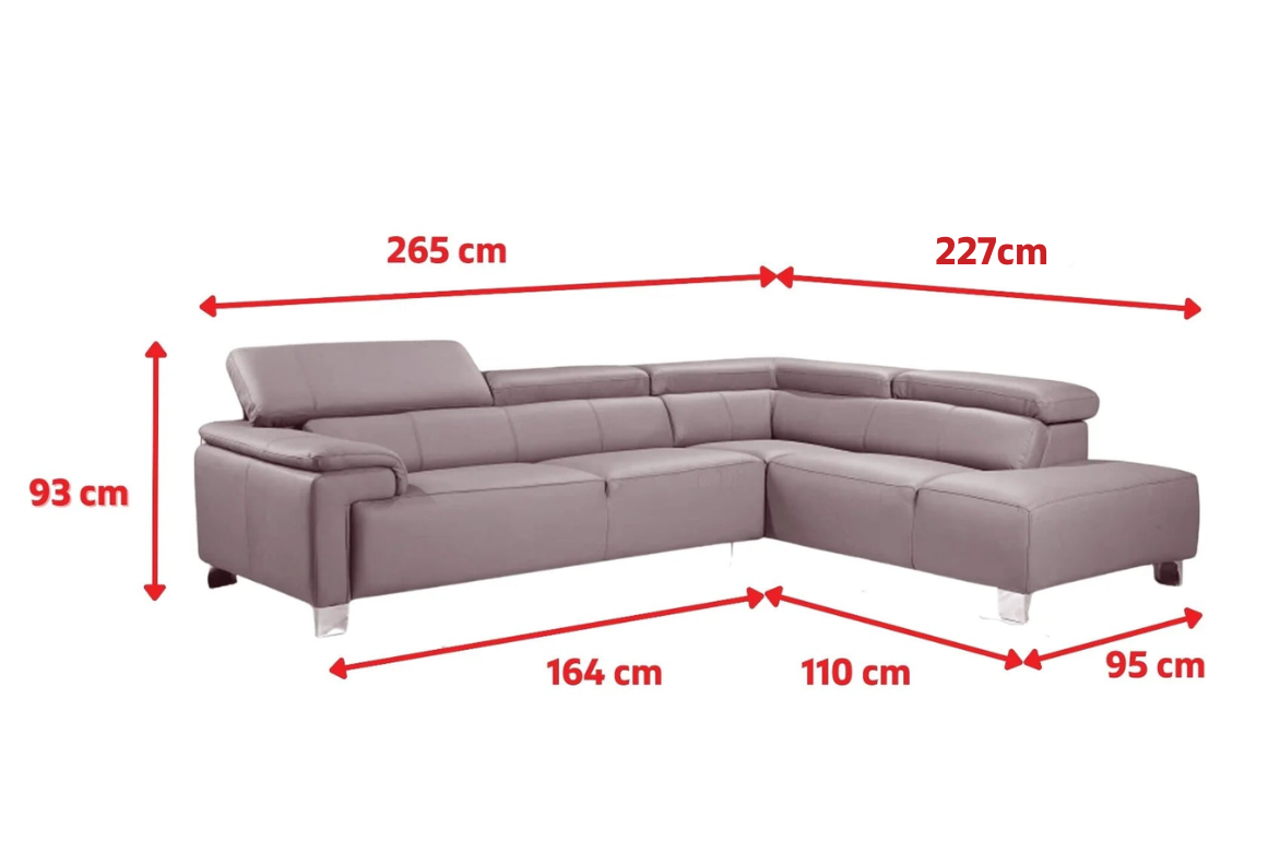 Product dimensions diagram