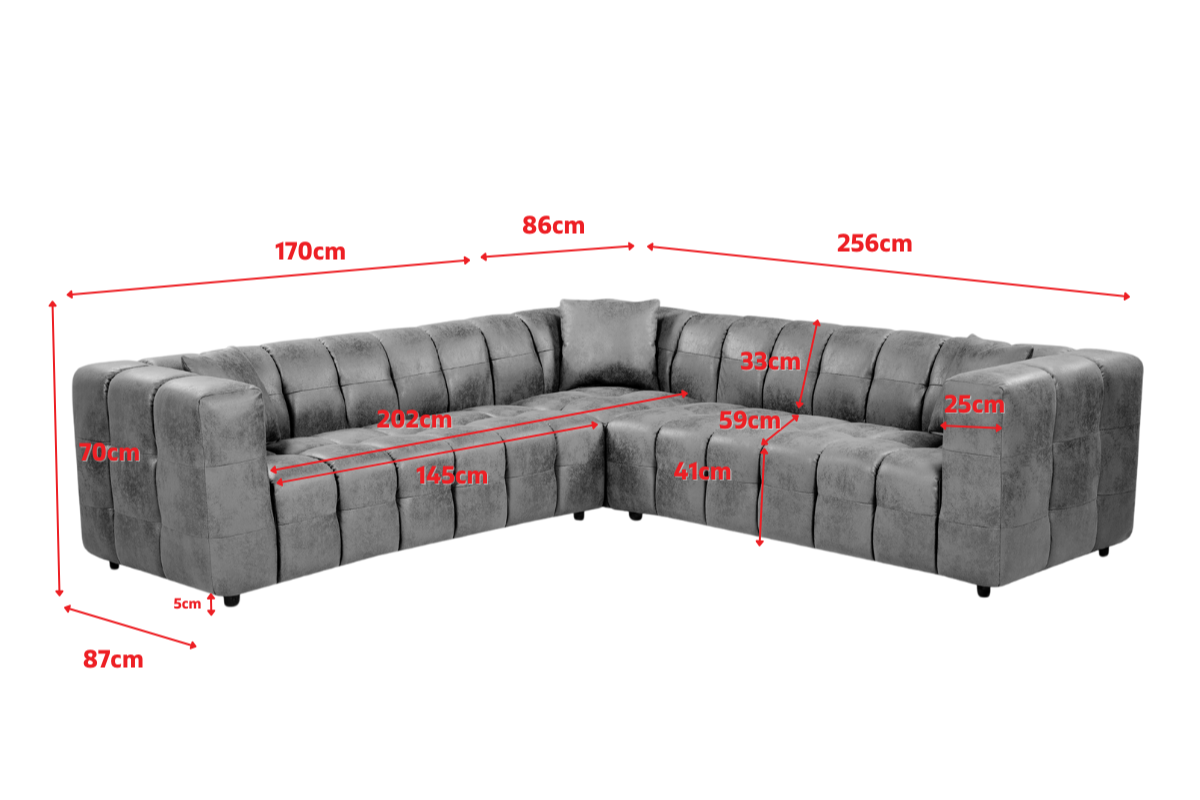 Product dimensions diagram