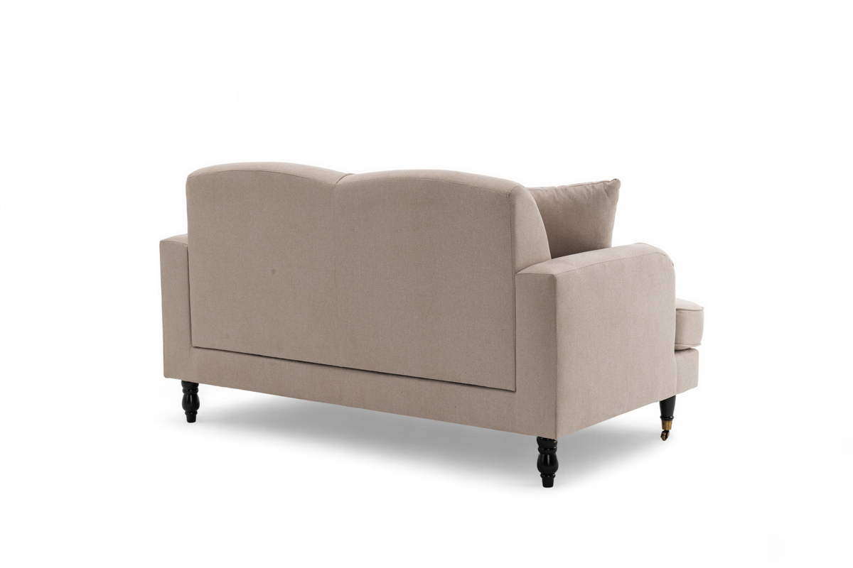 Fabric Beige 2 Seater Sofa ASHTON