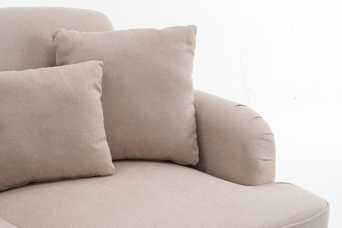 Fabric Beige 2 Seater Sofa ASHTON