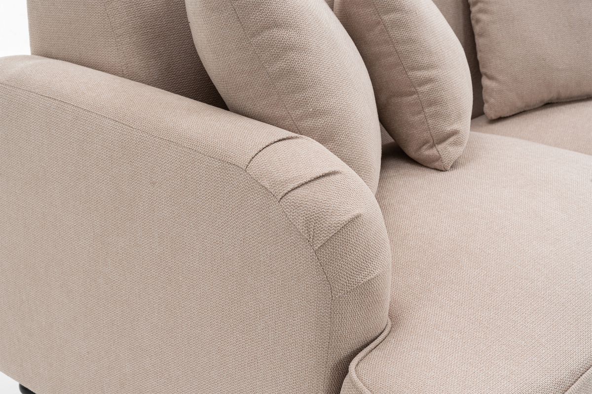 Fabric Beige 2 Seater Sofa ASHTON