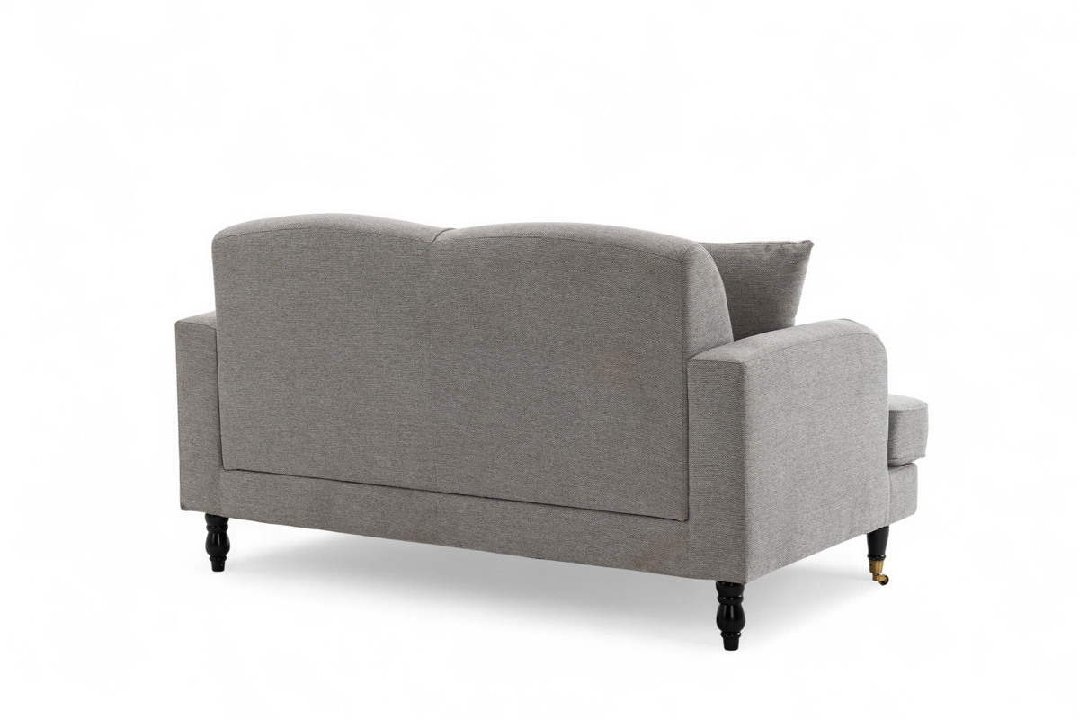 Fabric Light Grey 2 Seater Sofa ASHTON