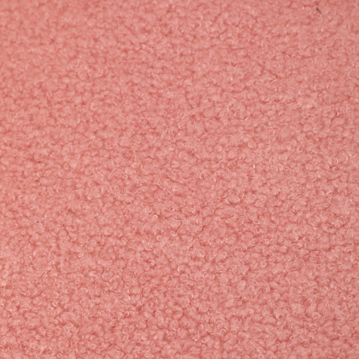 Teddy Boucle Fabric Pink 1 Seater Swivel Sofa with Footstool MIRIELLE