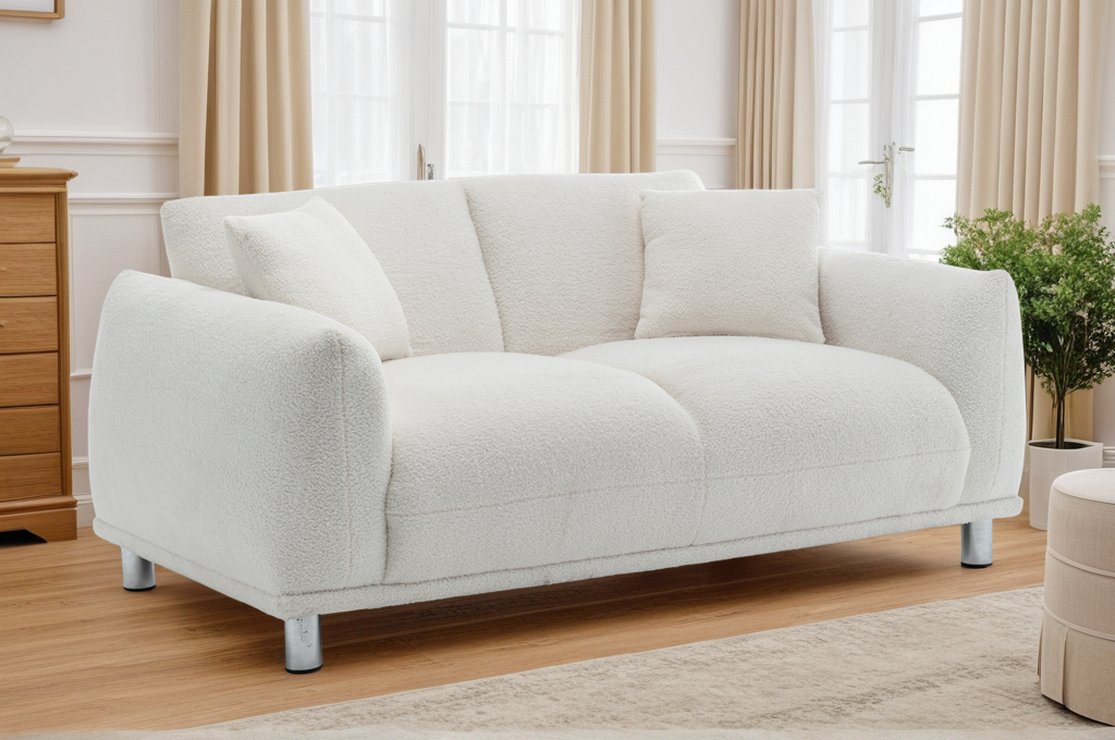 Teddy_Boucle_Fabric_White_Murano_2_Seater_Sofa_BG