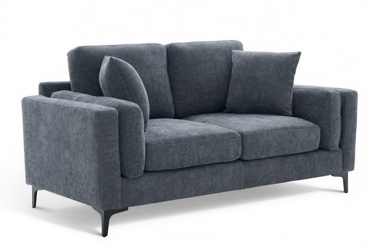 Blue Chenille 2 Seater Sofa MARGHERA