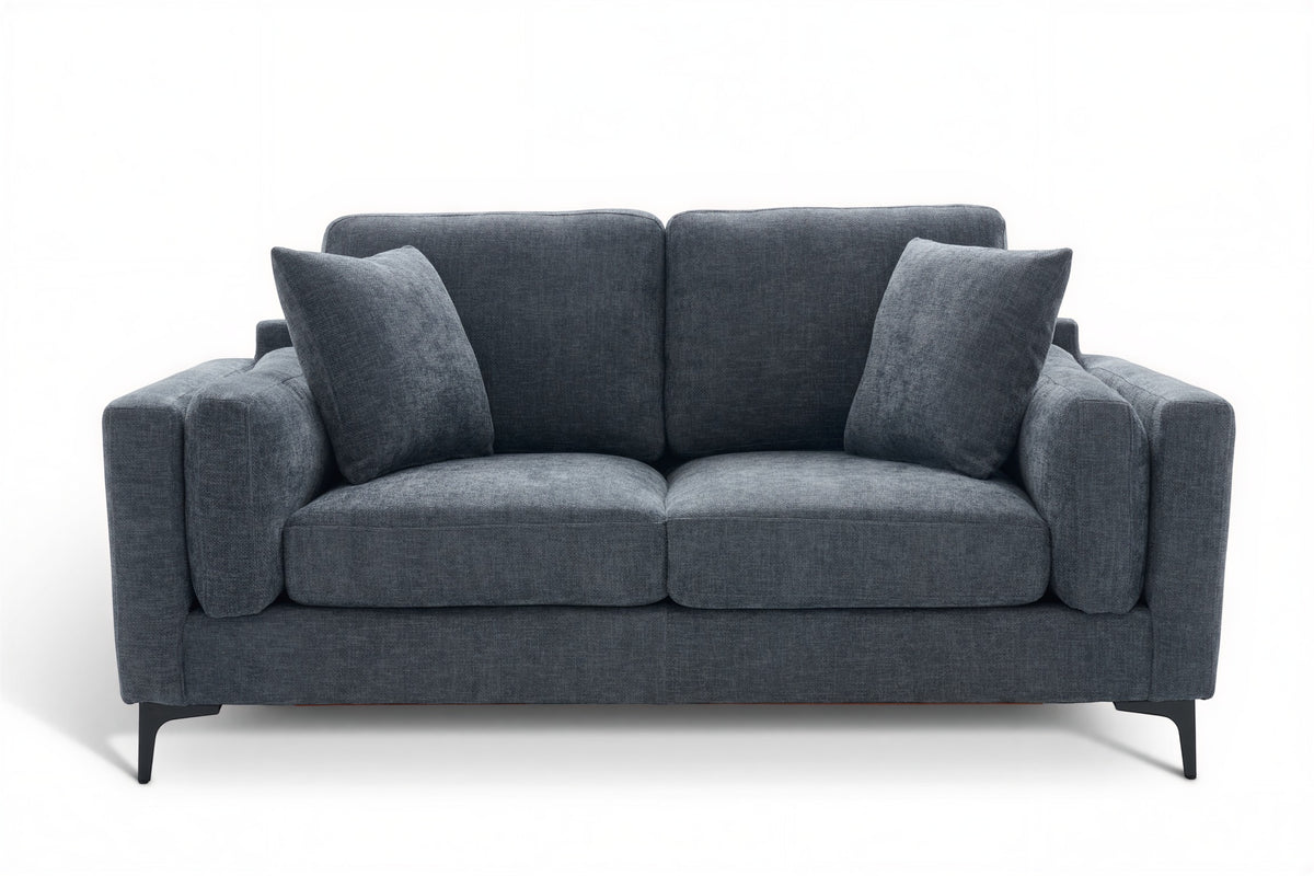 Blue Chenille 2 Seater Sofa MARGHERA