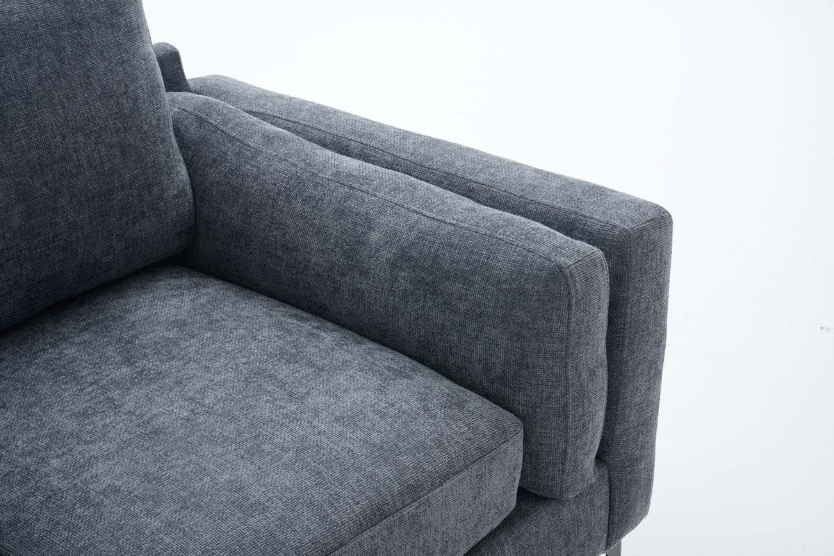 Blue Chenille 2 Seater Sofa MARGHERA