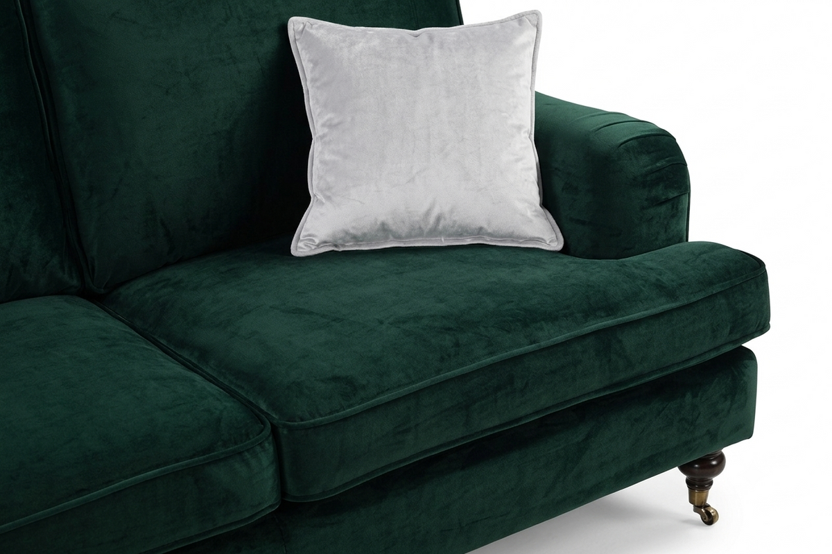 Velvet Bottle Green 3 Seater Bella Sofa ASTBURY