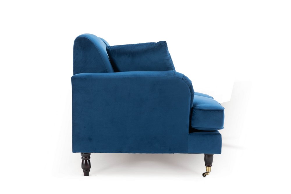 Velvet Blue 2 Seater Ashton Sofa