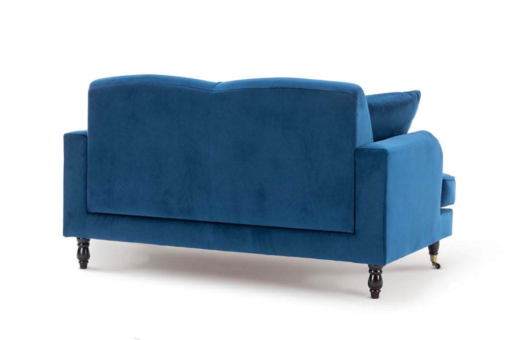 Velvet Blue 2 Seater Ashton Sofa